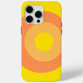 Yellow Round Apple iPhone 15 Pro Max Coque (Verso)