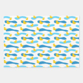 Yellow Rubber Duck Pattern Inpakpapier Vel (Voorkant 2)