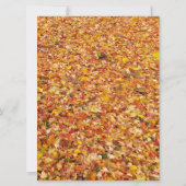 Yellow Rustic Autumn Wedding Invitations Kaart (Achterkant)