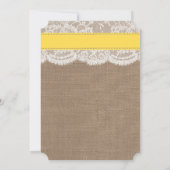 Yellow Sand Dollar Beach Wedding Shower Kaart (Achterkant)