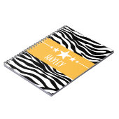 Yellow Sassy Star Zebra Carnet (Côté gauche)