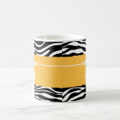 Yellow Sassy Star Zebra Mok (Center)