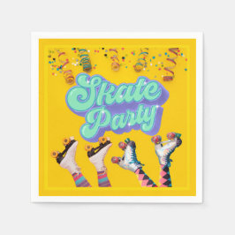 Yellow Schaats Party Servet