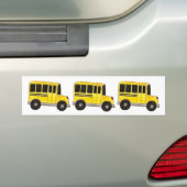 Yellow School Bus Buses Driver Gift Bumper Sticker (En voiture)