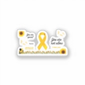 Yellow September Awareness Sticker (Voorkant)