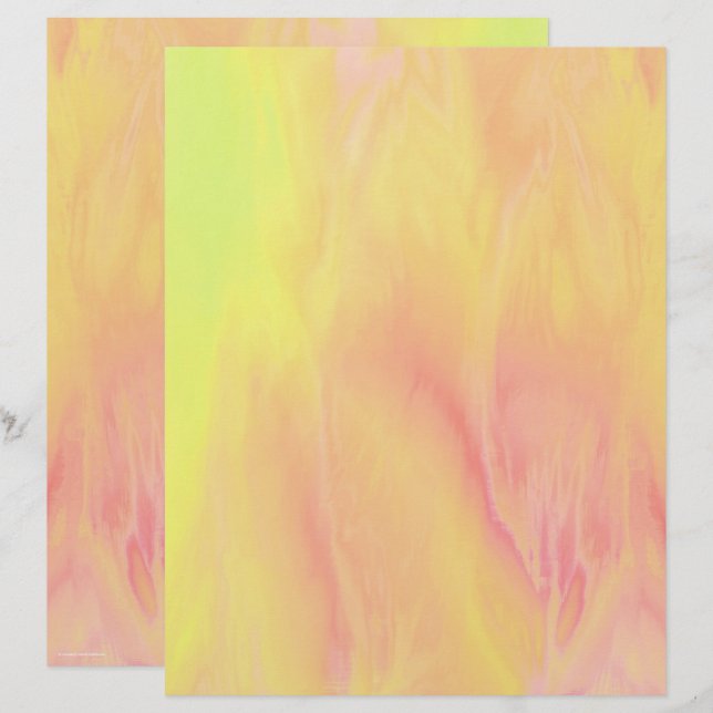 Yellow Skies Scrapbook Paper 2-Sided Page (Voorkant / Achterkant)