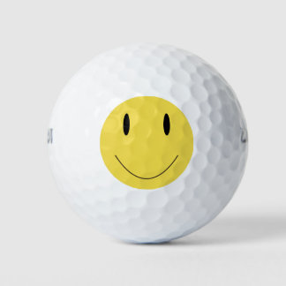 Yellow smile face 001 golfballen