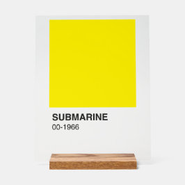 Yellow Song Album - Heldere achtergrond Acryl Bord