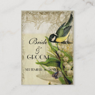 Yellow Song Vogelkooi Gift Registry Invoegen Kaart