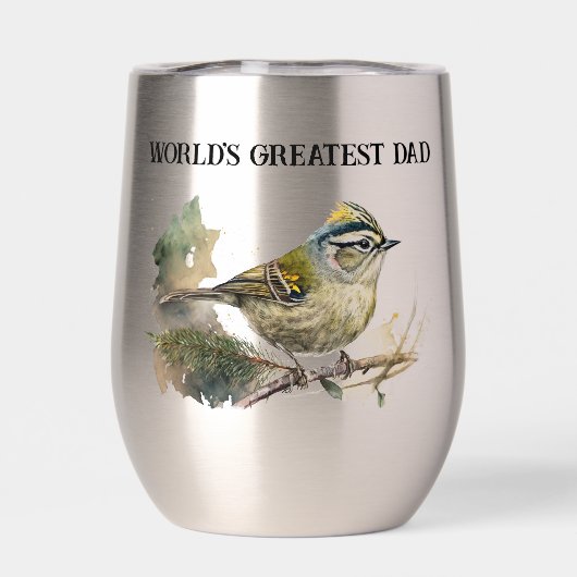 Yellow Songbird World's Greatest Dad (Achterkant)