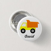 Yellow Speelgoed Truck Ronde Button 3,2 Cm (Voorkant /achterkant)