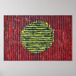 Yellow Spot modern, abstract, kunst poster
