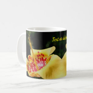 Yellow Spotted Lily Flower Personalized Koffiemok