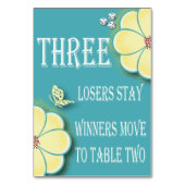 Yellow Spring Flower Bunco Table Kaart #3 (Achterkant)