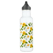 Yellow Spring Flower Pattern Waterfles (Rechts)
