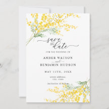 Yellow Spring Mimosa Floral Wedding Bewaar de datu