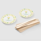 Yellow Spring Watercolor Floral  Handwaaier (Niet-gemonteerd)