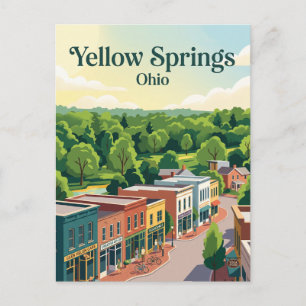 Yellow Springs, Ohio Briefkaart