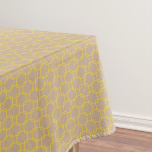 Yellow Squares Pattern Tablecloth Tafelkleed (Voorbeeld)