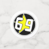 Yellow Star 69 Confetti (Kleine voorkant)