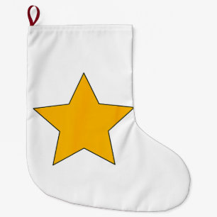 Yellow Star Grote Kerstsok