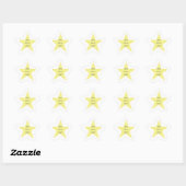 Yellow Star, Je bent een ster - Star Stickers (Vel)