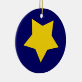 Yellow Star Keramisch Ornament (Rechts)