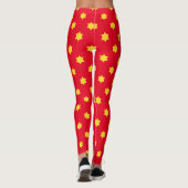 Yellow Star Pattern Leggings (Achterkant)