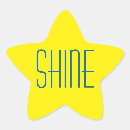Yellow Star Shine stickers (Voorkant)