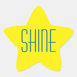 Yellow Star Shine stickers
