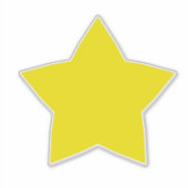 Yellow Star Sticker (Voorkant)