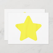 Yellow star tree Merry christmas (Voorkant / Achterkant)