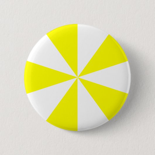 Yellow Starburst Ronde Button 5,7 Cm (Voorkant)