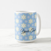 Yellow Stars on Blue design coffee mug (Devant droit)