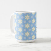Yellow Stars on Blue design coffee mug (Devant gauche)