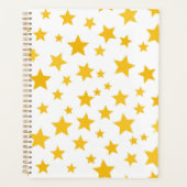 yellow stars on white background (Devant)