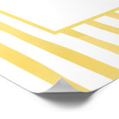 Yellow Stripe Hand Drawn Welcome Wedding Poster (Hoek)