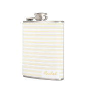 Yellow Stripe Pattern Heupfles (Links)