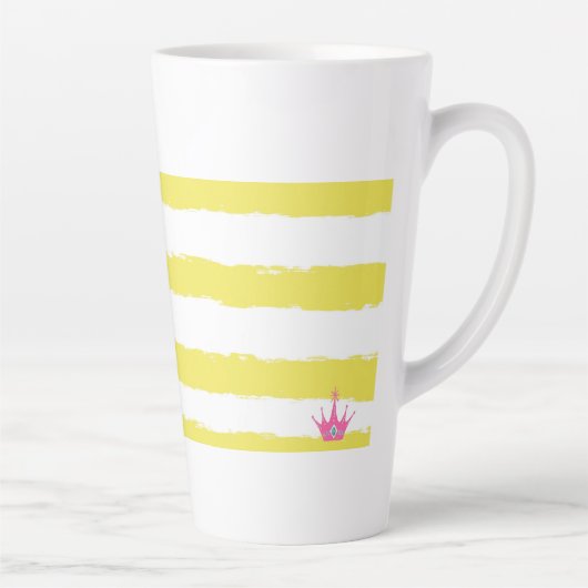 Yellow stripes and a pink Latte Mug (Droite)