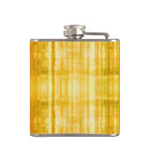 Yellow Stripes Art Pattern Heupfles (Achterkant)