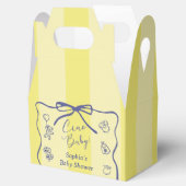 Yellow Stripes Italian Themed Ciao Baby Bedankdoosjes (Geopend)