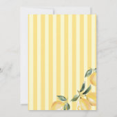 Yellow Stripes Lemon Bridal Shower Invitation (Dos)