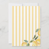 Yellow Stripes Lemon Bridal Shower Invitation (Dos)