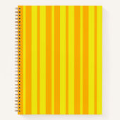 Yellow Stylish Stripes Pattern Design  Notitieboek (Voorkant)