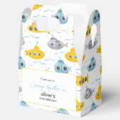 Yellow Submarine Pattern Kinderen Birthday Party Bedankdoosjes (Geopend)