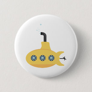 Yellow Submarine Ronde Button 5,7 Cm