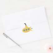 Yellow Submarine Vierkante Sticker (Envelop)