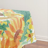 Yellow Summer Sunflower Waterverf Pattern Tafelkleed (Voorbeeld)