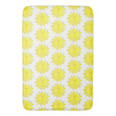 Yellow Sun Waterverf Pattern Badmat (Voorkant Verticaal)