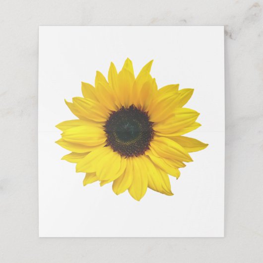 Yellow Sunflower (Buitenkant ongevouwen)